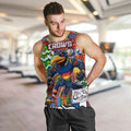 Custom Crows Rugby Merry Christmas Men Tank Top Indigenous Australian Art