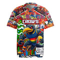 Custom Crows Rugby Merry Christmas Rugby Jersey Indigenous Australian Art