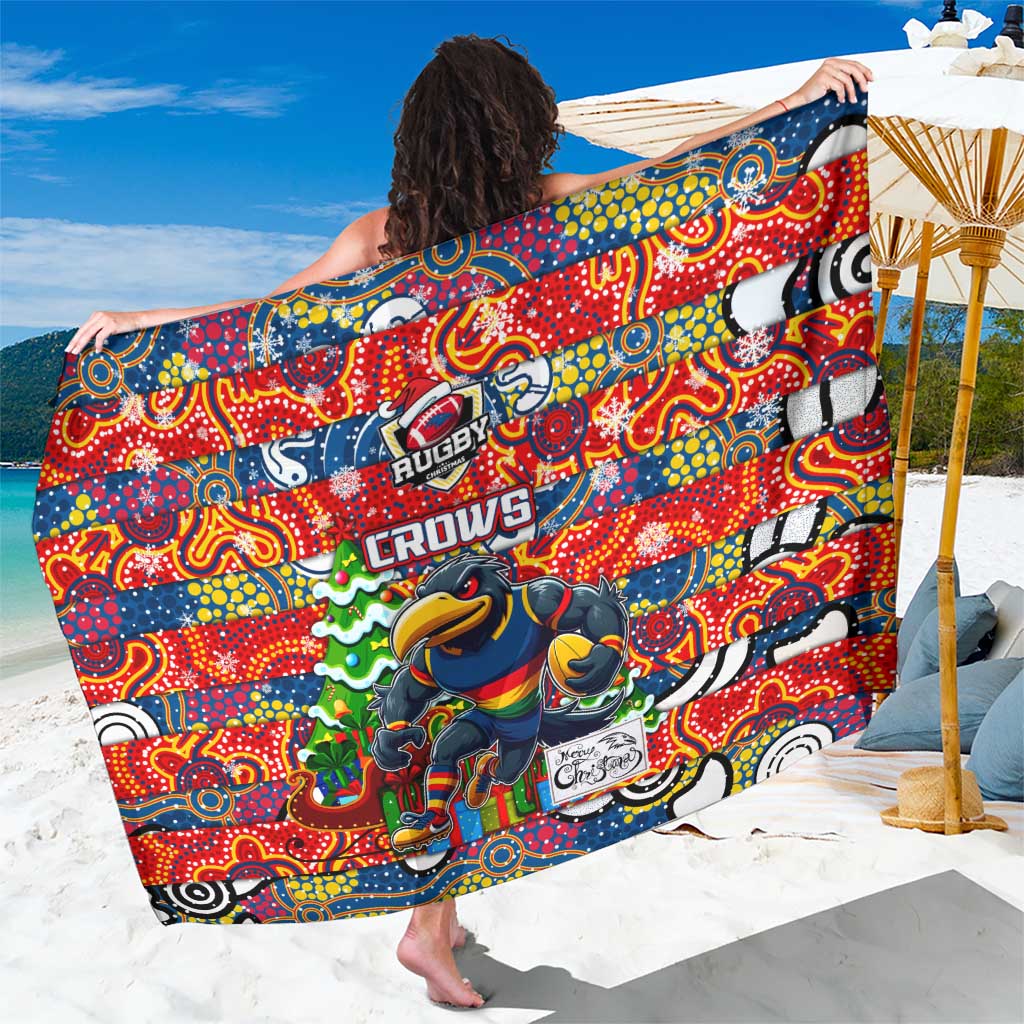 Crows Football Merry Christmas Sarong Indigenous Australian Art