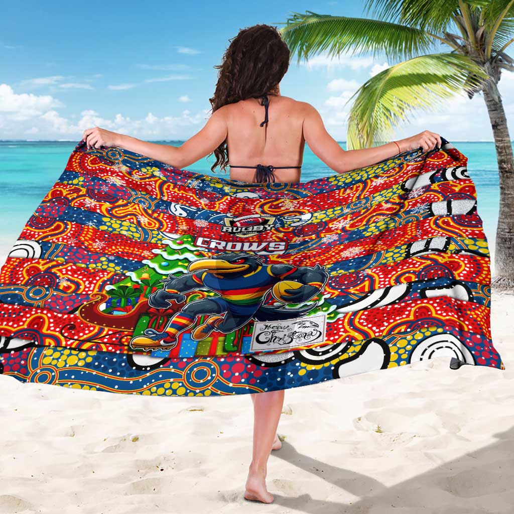 Crows Football Merry Christmas Sarong Indigenous Australian Art