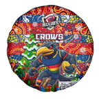 Crows Football Merry Christmas Spare Tire Cover Indigenous Australian Art