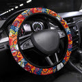 Crows Football Merry Christmas Steering Wheel Cover Indigenous Australian Art