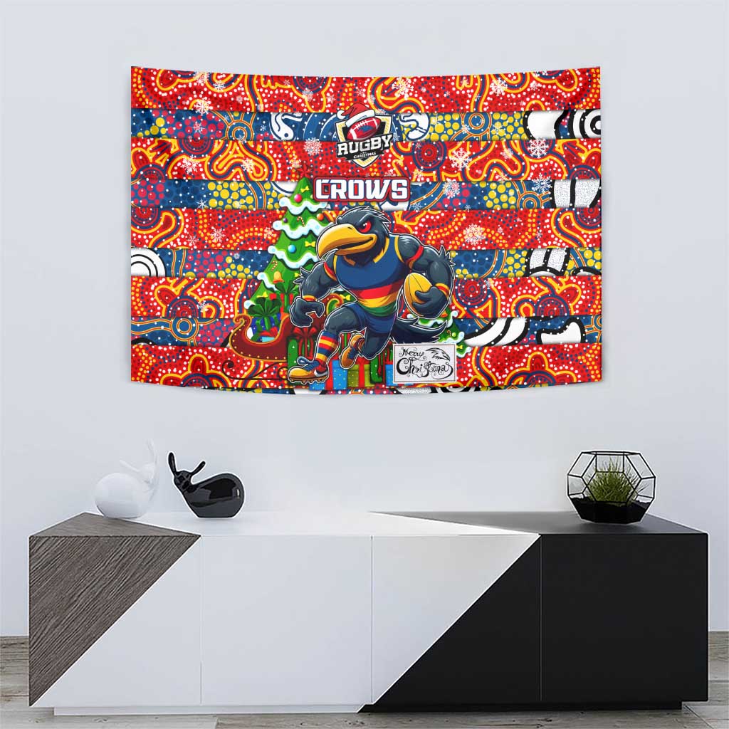 Crows Football Merry Christmas Tapestry Indigenous Australian Art