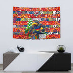 Crows Football Merry Christmas Tapestry Indigenous Australian Art