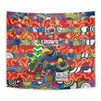 Crows Football Merry Christmas Tapestry Indigenous Australian Art
