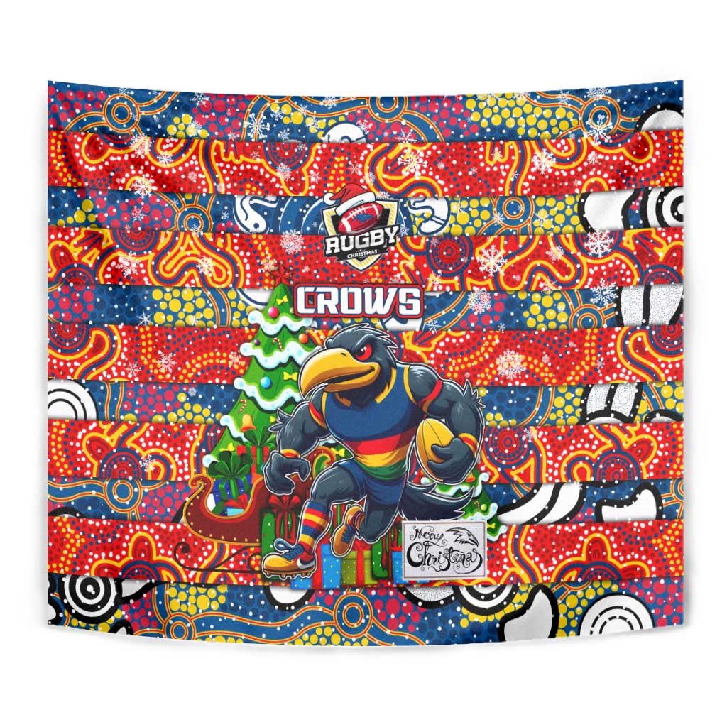 Crows Football Merry Christmas Tapestry Indigenous Australian Art