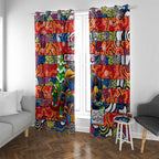 Crows Football Merry Christmas Window Curtain Indigenous Australian Art
