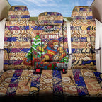 Lions Football Merry Christmas Back Car Seat Cover Indigenous Australian Art