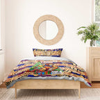 Lions Football Merry Christmas Bedding Set Indigenous Australian Art