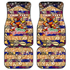 Lions Football Merry Christmas Car Mats Indigenous Australian Art