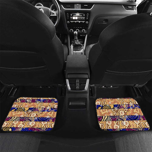 Lions Football Merry Christmas Car Mats Indigenous Australian Art