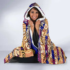 Lions Football Merry Christmas Hooded Blanket Indigenous Australian Art