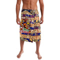 Custom Lions Rugby Merry Christmas Lavalava Indigenous Australian Art