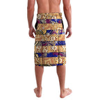 Custom Lions Rugby Merry Christmas Lavalava Indigenous Australian Art