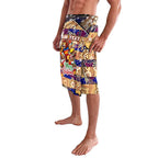 Custom Lions Rugby Merry Christmas Lavalava Indigenous Australian Art