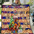 Lions Football Merry Christmas Quilt Indigenous Australian Art