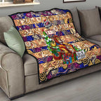 Lions Football Merry Christmas Quilt Indigenous Australian Art