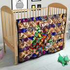 Lions Football Merry Christmas Quilt Indigenous Australian Art