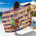 Lions Football Merry Christmas Sarong Indigenous Australian Art