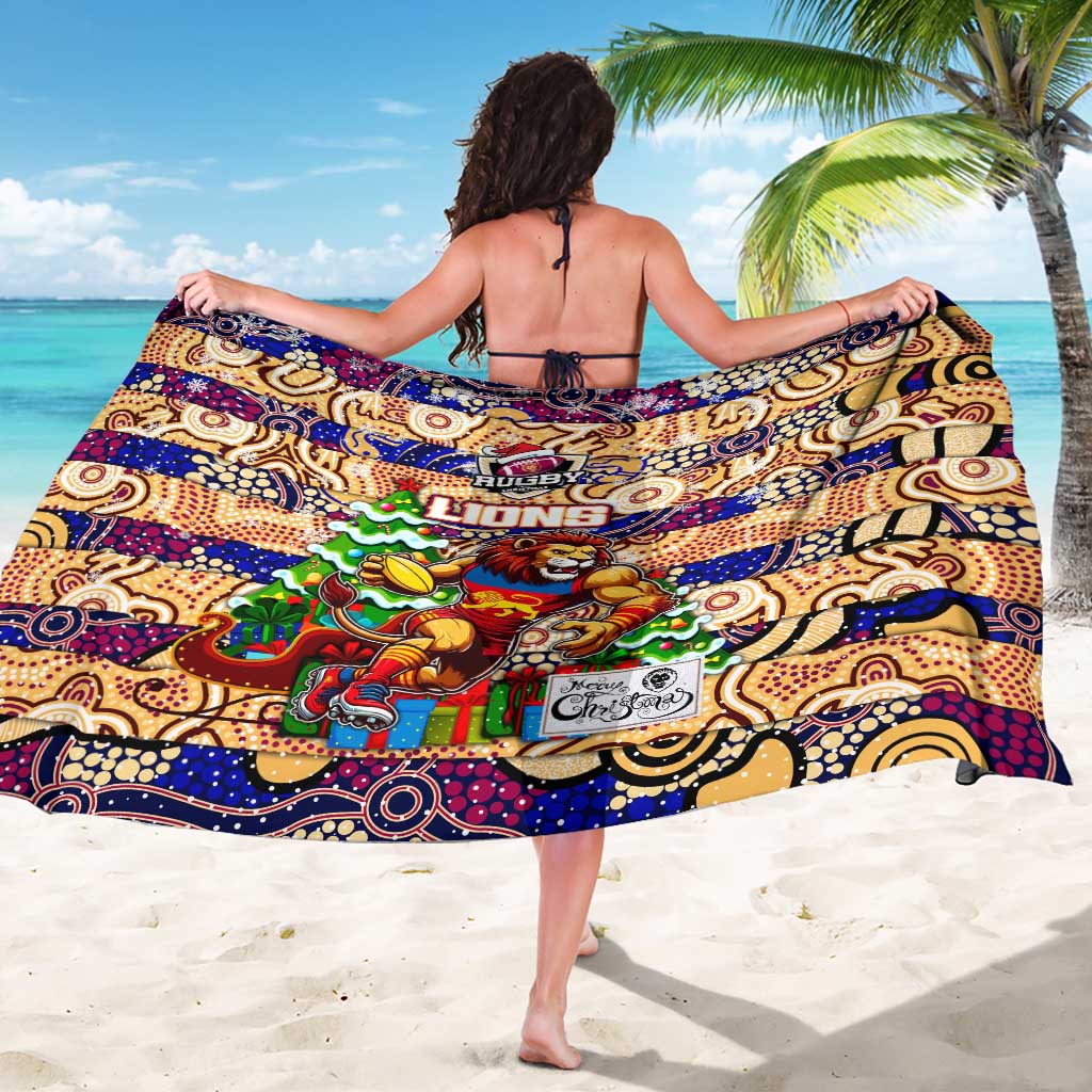 Lions Football Merry Christmas Sarong Indigenous Australian Art
