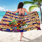 Lions Football Merry Christmas Sarong Indigenous Australian Art