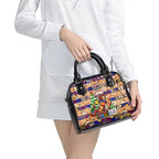 Lions Football Merry Christmas Shoulder Handbag Indigenous Australian Art