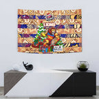 Lions Football Merry Christmas Tapestry Indigenous Australian Art