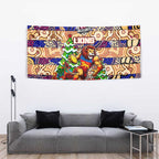 Lions Football Merry Christmas Tapestry Indigenous Australian Art