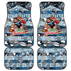 Blues Football Merry Christmas Car Mats Indigenous Australian Art