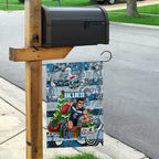 Blues Football Merry Christmas Garden Flag Indigenous Australian Art