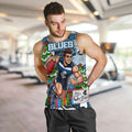 Custom Blues Rugby Merry Christmas Men Tank Top Indigenous Australian Art