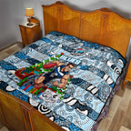 Blues Football Merry Christmas Quilt Indigenous Australian Art