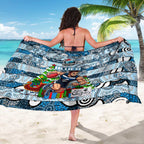 Blues Football Merry Christmas Sarong Indigenous Australian Art