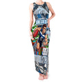 Custom Blues Rugby Merry Christmas Tank Maxi Dress Indigenous Australian Art