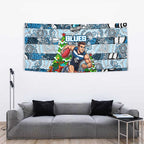 Blues Football Merry Christmas Tapestry Indigenous Australian Art