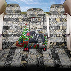 Magpies Football Merry Christmas Back Car Seat Cover Indigenous Australian Art
