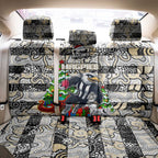 Magpies Football Merry Christmas Back Car Seat Cover Indigenous Australian Art