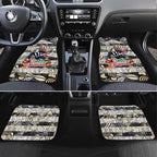 Magpies Football Merry Christmas Car Mats Indigenous Australian Art