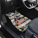 Magpies Football Merry Christmas Car Mats Indigenous Australian Art