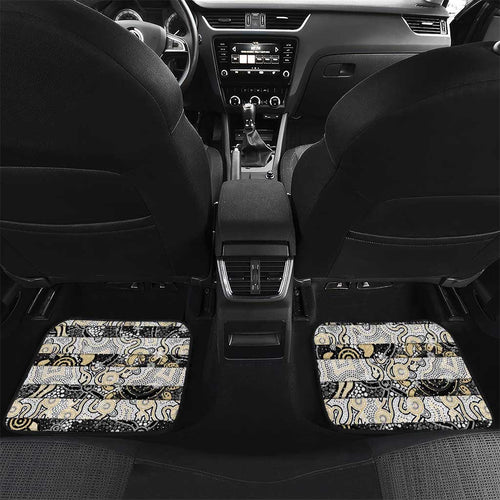 Magpies Football Merry Christmas Car Mats Indigenous Australian Art