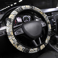 Magpies Football Merry Christmas Steering Wheel Cover Indigenous Australian Art
