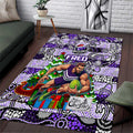 Freo Football Merry Christmas Area Rug Indigenous Australian Art
