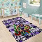 Freo Football Merry Christmas Area Rug Indigenous Australian Art