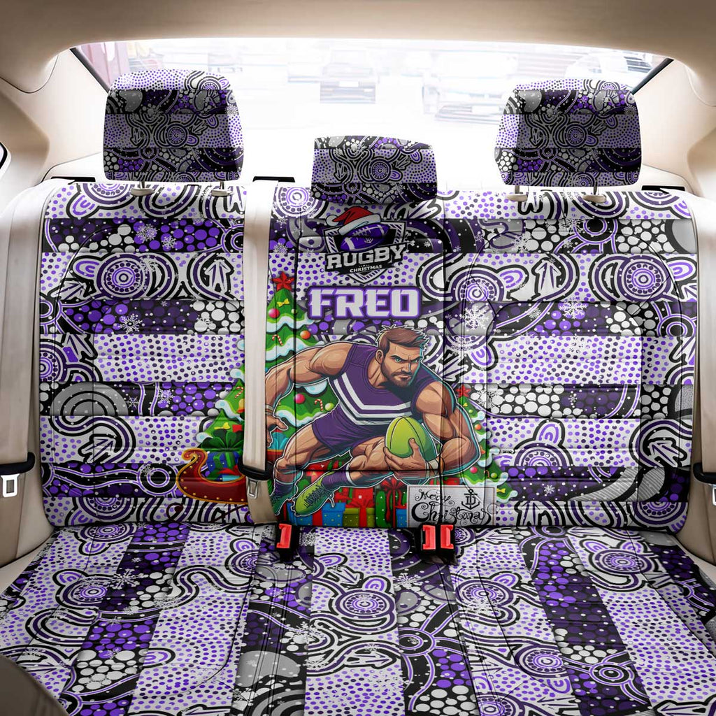 Freo Football Merry Christmas Back Car Seat Cover Indigenous Australian Art