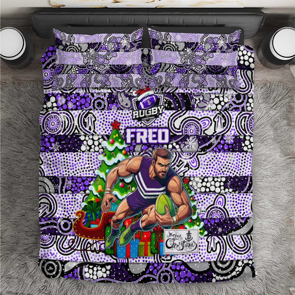 Freo Football Merry Christmas Bedding Set Indigenous Australian Art