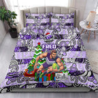 Freo Football Merry Christmas Bedding Set Indigenous Australian Art