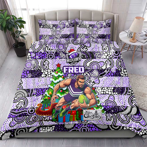 Freo Football Merry Christmas Bedding Set Indigenous Australian Art