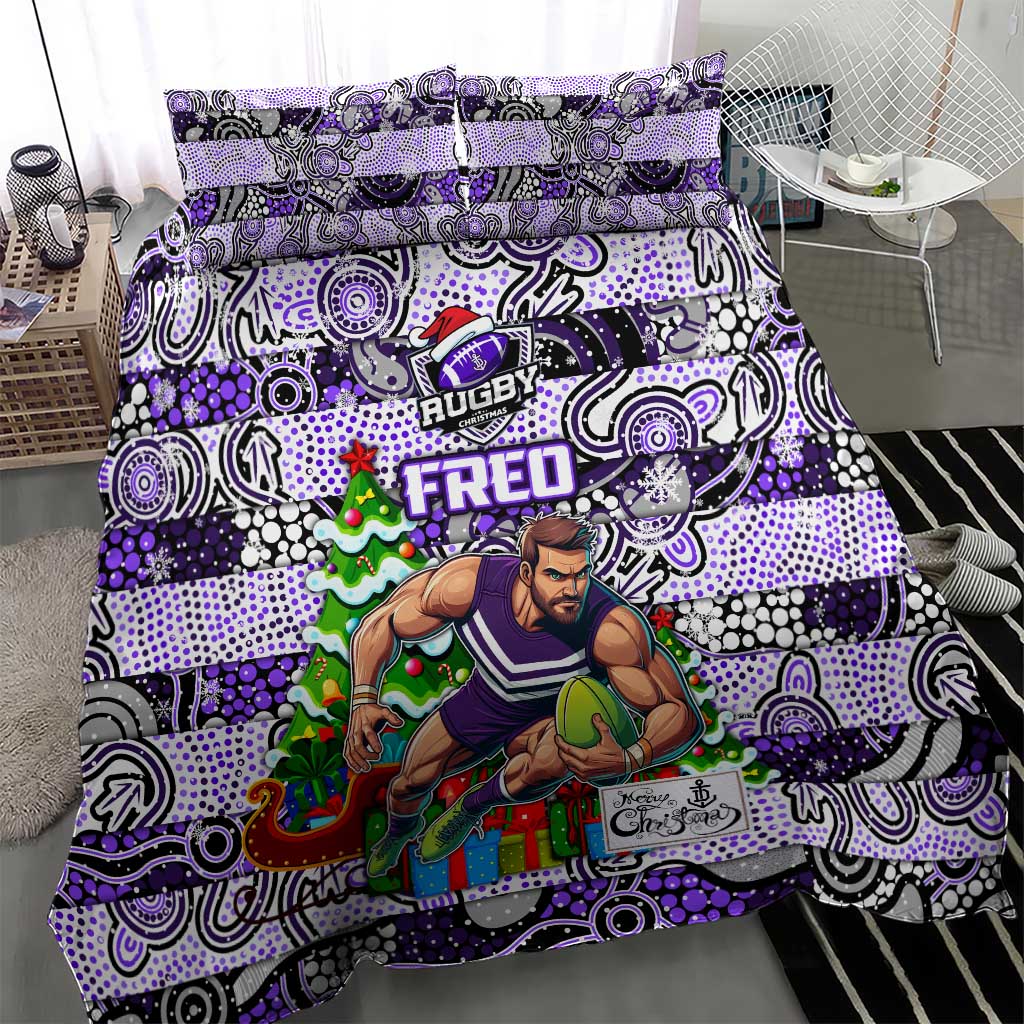 Freo Football Merry Christmas Bedding Set Indigenous Australian Art