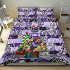 Freo Football Merry Christmas Bedding Set Indigenous Australian Art