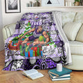 Freo Football Merry Christmas Blanket Indigenous Australian Art